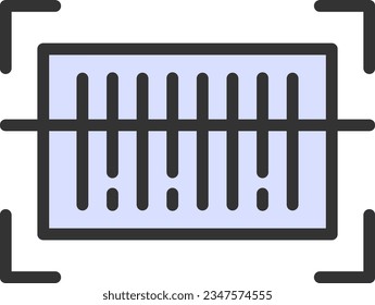 Barcode Scanner Icon image. Suitable for mobile application.