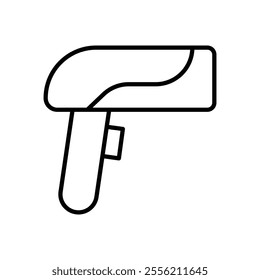 Barcode scanner icon isolated on white background