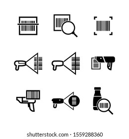 barcode scanner icon isolated sign symbol vector illustration - Collection of high quality black style vector icons
