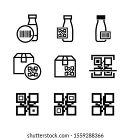 barcode scanner icon isolated sign symbol vector illustration - Collection of high quality black style vector icons
