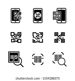 barcode scanner icon isolated sign symbol vector illustration - Collection of high quality black style vector icons
