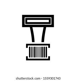 barcode scanner icon isolated sign symbol vector illustration - high quality black style vector icons
