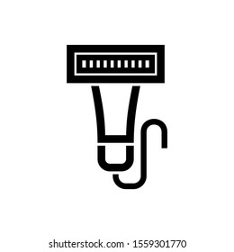 barcode scanner icon isolated sign symbol vector illustration - high quality black style vector icons
