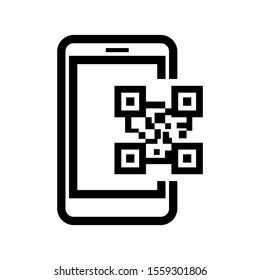 barcode scanner icon isolated sign symbol vector illustration - high quality black style vector icons
