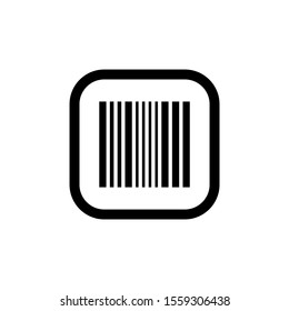 barcode scanner icon isolated sign symbol vector illustration - high quality black style vector icons
