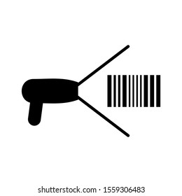 barcode scanner icon isolated sign symbol vector illustration - high quality black style vector icons
