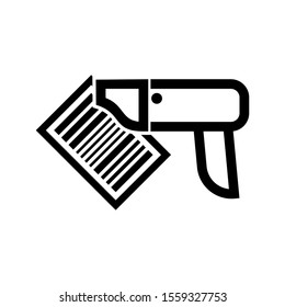 barcode scanner icon isolated sign symbol vector illustration - high quality black style vector icons
