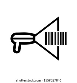 barcode scanner icon isolated sign symbol vector illustration - high quality black style vector icons
