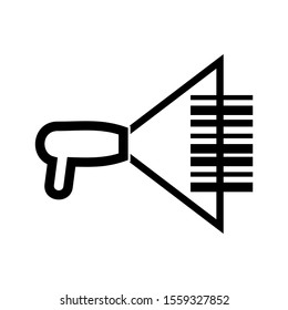 barcode scanner icon isolated sign symbol vector illustration - high quality black style vector icons
