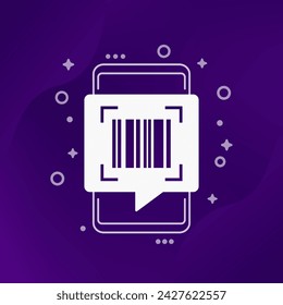 barcode scanner icon with a phone