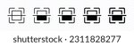 Barcode scanner icon. Scan qr code or barcode icon vector in line and flat style on white background with editable stroke for apps and websites. Vector illustration