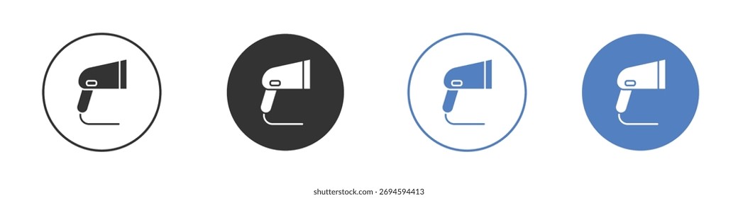 Symbol des Barcode-Scanners. Silhouette Icon in schwarz-weißem Flat Style. EPS10