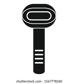 Barcode scanner icon. Simple illustration of barcode scanner vector icon for web design isolated on white background
