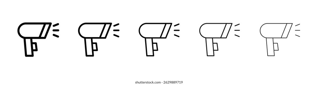 Barcode scanner icon Simple thin line flat symbol