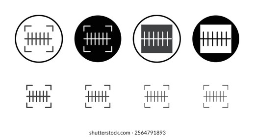 Barcode scanner icon simple vector symbol