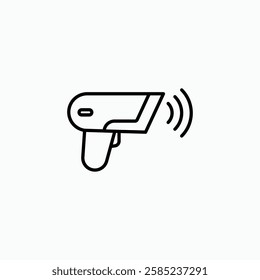 Barcode scanner icon. simple vector icon