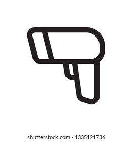 Barcode scanner icon in trendy outline style design. Vector graphic illustration. Editable vector stroke. EPS 10.