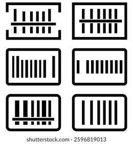 barcode scanner icon vector design symbol templates