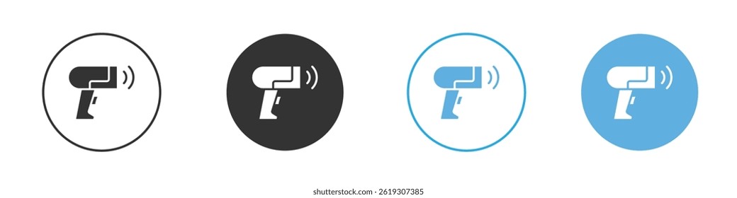 Barcode scanner icon Vector Graphic set