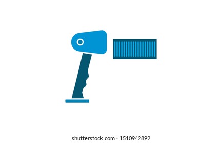 Barcode scanner icon vector illustration.