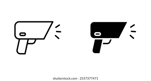 Barcode scanner Icon vector. liner and flat style icons set.