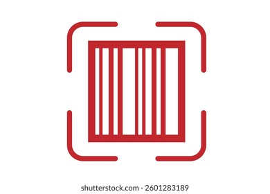 Barcode scanner icon vector icon set in black color. Suitable for apps and website UI designs.vector design on isolated background eps 10.