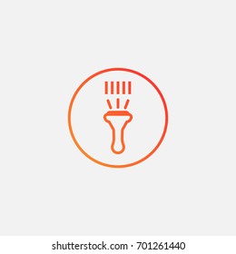 Barcode scanner icon.gradient illustration isolated vector sign symbol