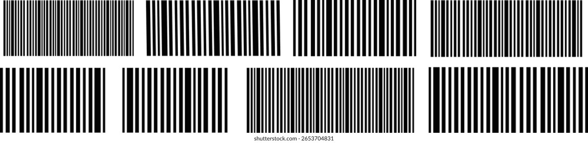 Barcode Scanner Icons and Reader Symbols Vector Pack for Retail and Inventory