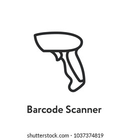 Barcode Scanner Minimal Flat Line Outline Stroke Icon