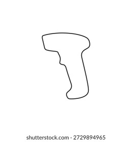 Barcode scanner outline retail device symbol