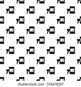 Barcode scanner pattern. Simple illustration of barcode scanner vector pattern for web design