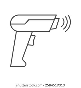 Barcode Scanner thinline icon, vector, pixel perfect, illustrator file