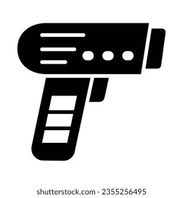 Barcode Scanner Vector Glyph Icon For Personal And Commercial Use.
