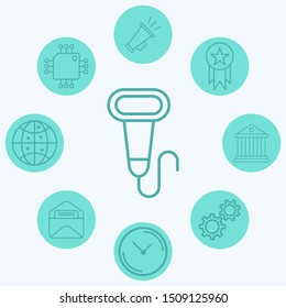 Barcode scanner vector icon sign symbol