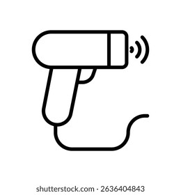 Barcode scanner vector icon stock illustration
