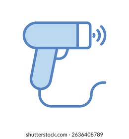 Barcode scanner vector icon stock illustration