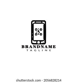 barcode scanners cartoon logo icon design template modern black cute illustration