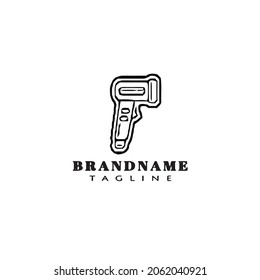 barcode scanners cartoon logo icon design template modern black vector symbol