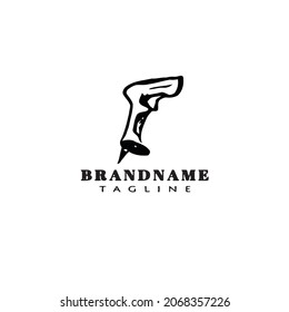 barcode scanners caricatura logo icono diseño plantilla moderna linda ilustración vectorial