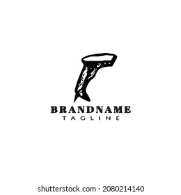 barcode scanners cartoon logo icon cute template modern black vector illustration