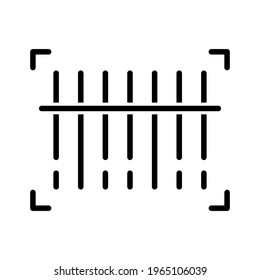 Barcode, scanning, scan icon vector image. Can also be used for Delivery and logistics. Suitable for use on web apps, mobile apps and print media.