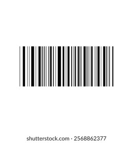 Barcode scratched, line bar stickers icon isolated on white, clipping path