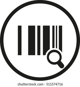 Barcode Search Icon . Scanner Icon . 