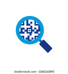 Barcode Search Logo Icon Design