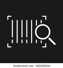 Barcode, search, scan icon vector image. Can also be used for Delivery and logistics. Suitable for use on web apps, mobile apps and print media.