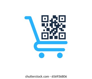 Barcode Shop Icon Logo Design Element