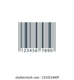 Elementos de plantilla de diseño de iconos de signo de código de barras
