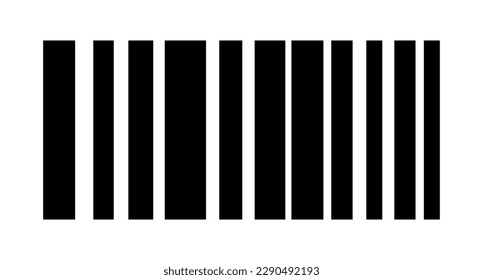 Barcode silhouette icon. Product code. Vector.