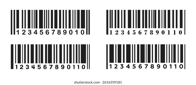Barcode. Simple bar code design, barcode scratched barcode icon for selling, Product Barcode, Trendy bar code for web icon. vector illustration.