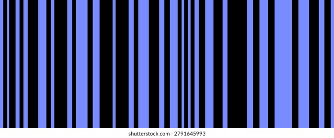 Barcode strip background of vertical black lines of varying widths